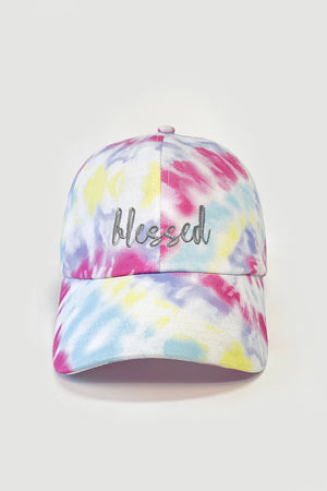 LCAP1496 - BLESSED Tie Dye Baseball Cap