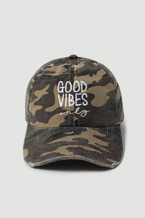LCAP1470, LCAP1564 - Good vibes only baseball caps