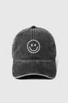 FWCAP1619 - Smiley outline embroidered baseball cap