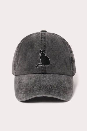 LCAP1794 - Spooky Cat Mom Embroidered Baseball Caps