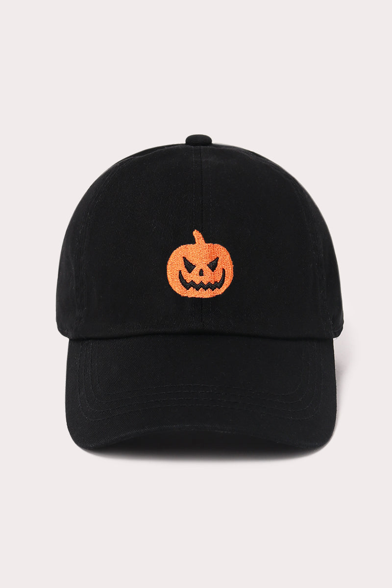 LCAP1795 - Halloween Pumpkin Embroidered Baseball Caps