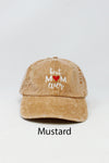LCAP757- "Best Mom Ever" Embroidery Washed Distressed Baseball Cap - David and Young Fashion Accessories
