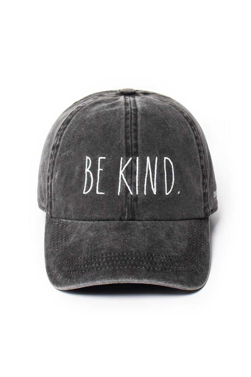 LCAP76RD - Rae Dunn Be Kind recycled cotton baseball cap