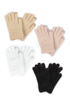 PTGL1111 - Feathered textured knit tech touch gloves
