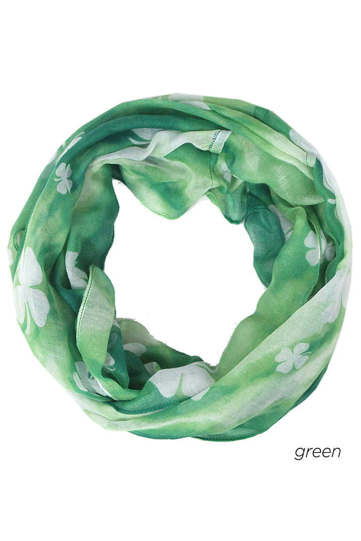 PTINF8007 - Clover Tie-Dye Infinity Scarf 30x70 - David and Young Fashion Accessories