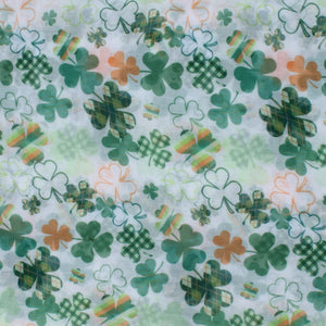 PTINF901 - Multi Pattern Shamrocks Infinity Scarf 30x70 - David and Young Fashion Accessories
