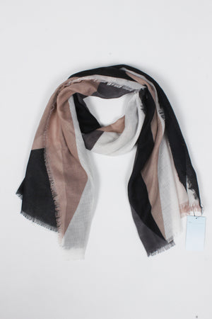PTSF601 - Colorblock Lightweight Scarf 35"x70" - David and Young Fashion Accessories