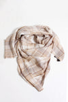 SNSFQW9025 - Square Woven Checkered Scarf - David and Young Fashion Accessories