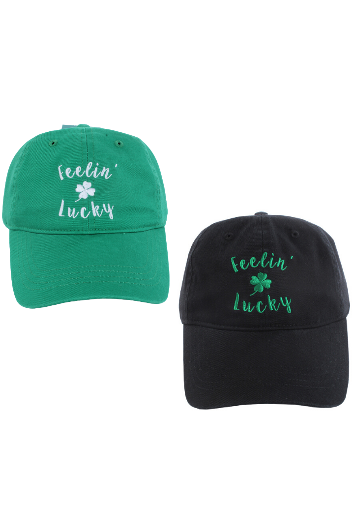 FWCAP91 - Feeling Lucky Baseball Cap with Buckle Adjustable Closure - David and Young Fashion Accessories