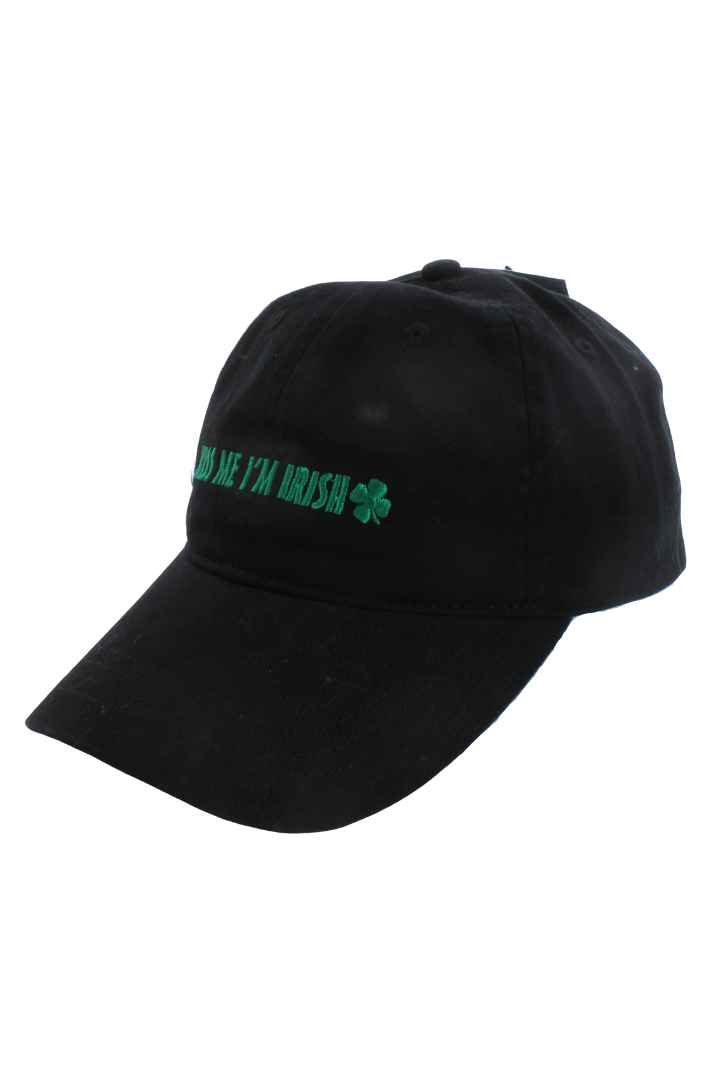 FWCAP22171 - "Kiss Me I'm Irish" Embroidery Baseball Cap - David and Young Fashion Accessories