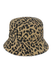 FWBU1207 - Big leopard print washed bucket hat