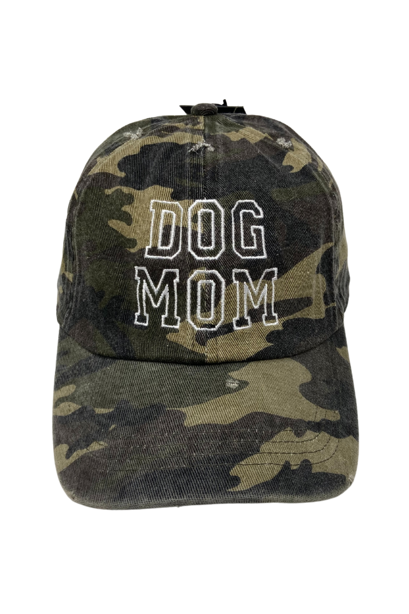 LCAP1449 - Dog Mom Camo Baseball Cap