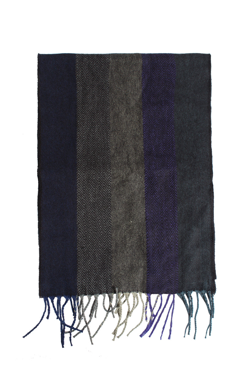 ZDB9597 - Window pane stitch squre scarf with tessel™ - Cashmere Touch Scarves