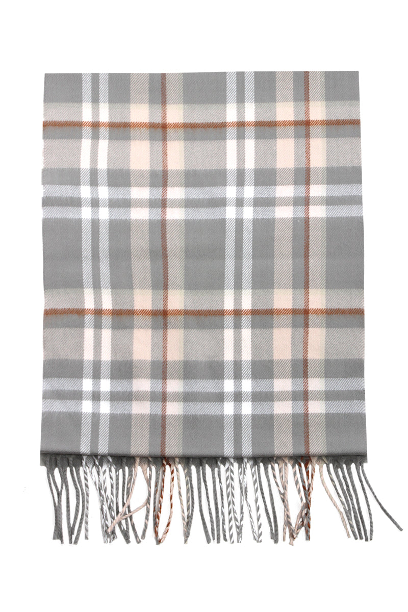 ZTW17934 -  Plaid Softer Than Cashmere™ - Cashmere Touch Scarves - David and Young Wholesale