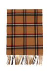 ZTW3053 - Camel Plaid Softer Than Cashmere Scarf 12" x 72"